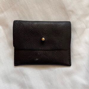 Free People Mini Black Leather Wallet